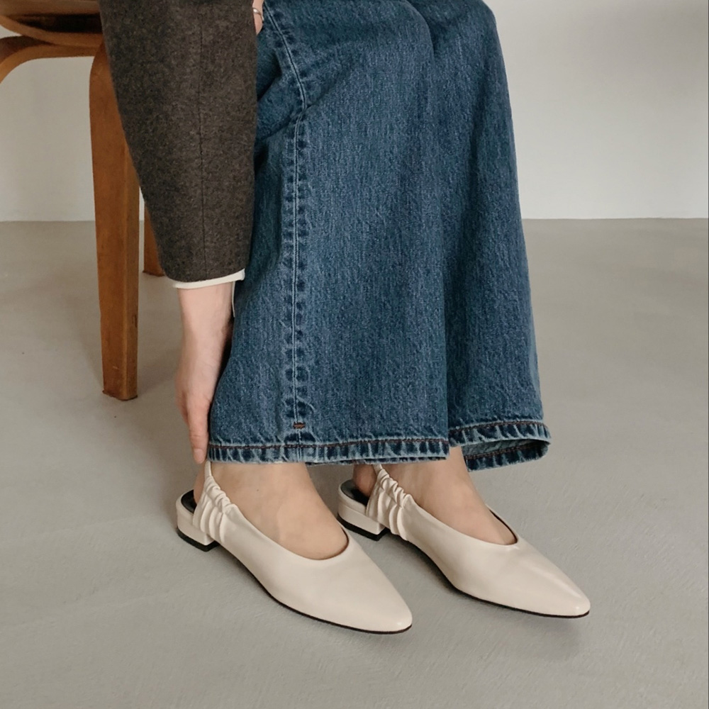 발편한 스틸레토 셔링 슬링백 힐 3cm 미들힐 뒷밴딩 쿠션 구두 | 바이모구 BY MOGU - 트렌디한 여자 신발 쇼핑몰