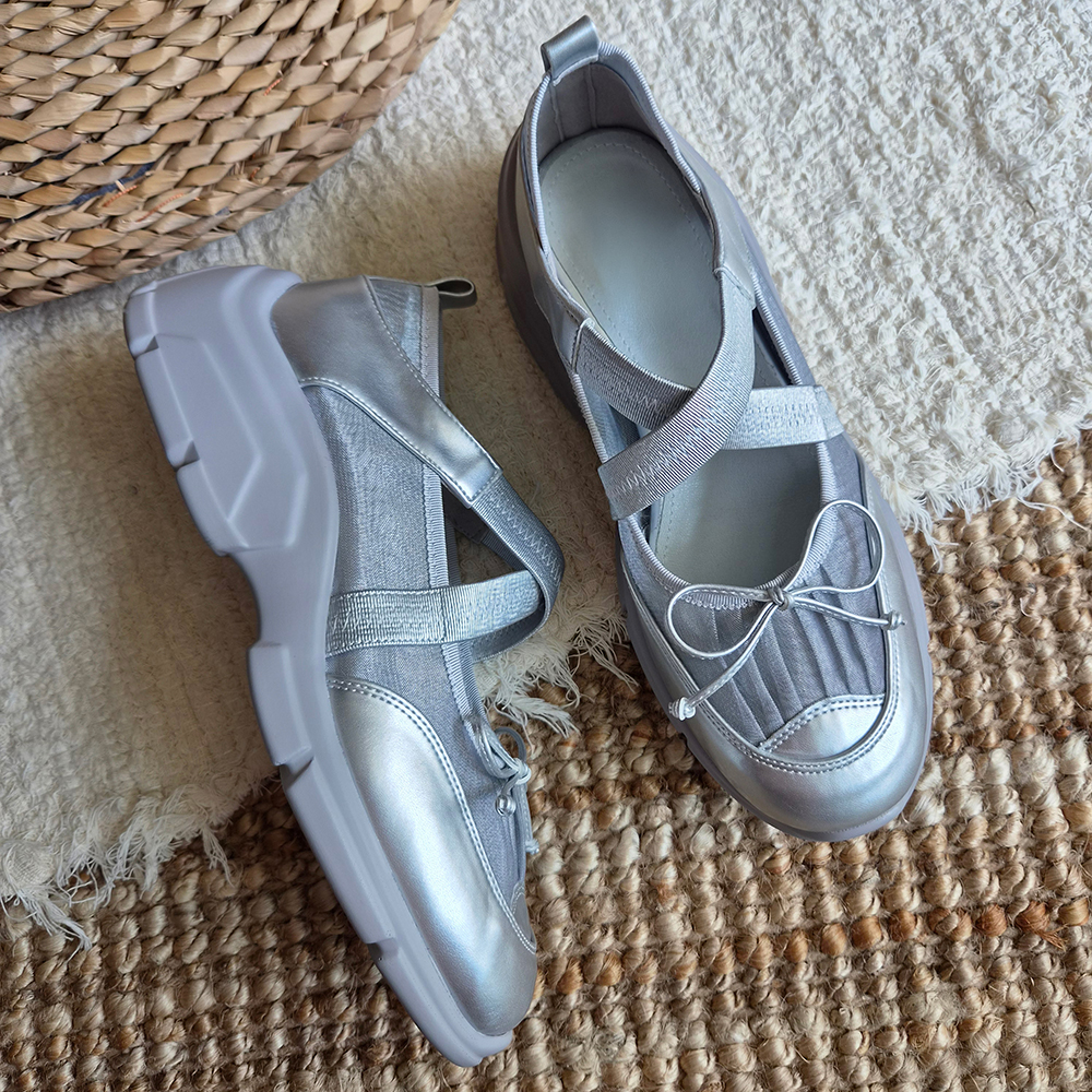 메리제인 운동화 키높이 5cm 통굽 시스루 망사 발편한 스니커즈 | 바이모구 BY MOGU - 트렌디한 여자 신발 쇼핑몰